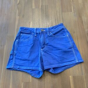 Dickies Women's Cargo Shorts in Vibrant Blue